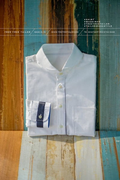 蔚藍間白領 恤衫 TTDB0002